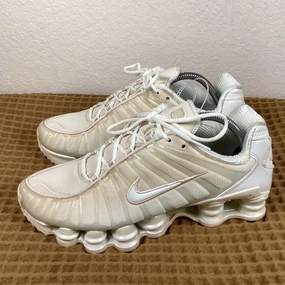 NEW Nike Shox TL Pearl White Womens Sz 9.5 Y2k Style Sneakers IH5075-219